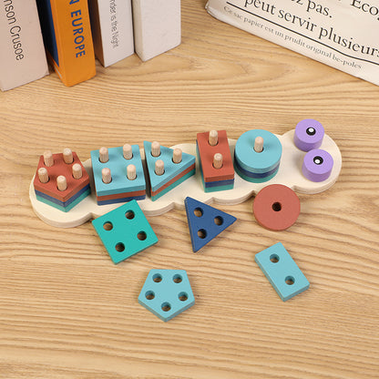 Montessori Holzset Säulen